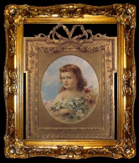 framed  Theobald Chartran Portrait of Martha Howard Frick, ta009-2
